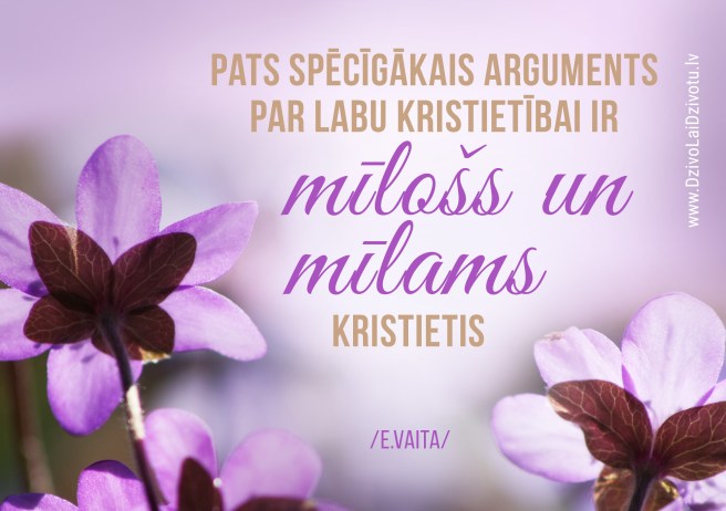 Elena Vaita, Pēdējo dienu notikumi, mīlošs kristietis