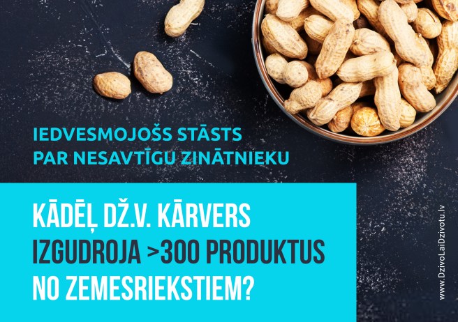 Kārvers, zemesrieksti, iedvesmojošs stāsts, lūgšana