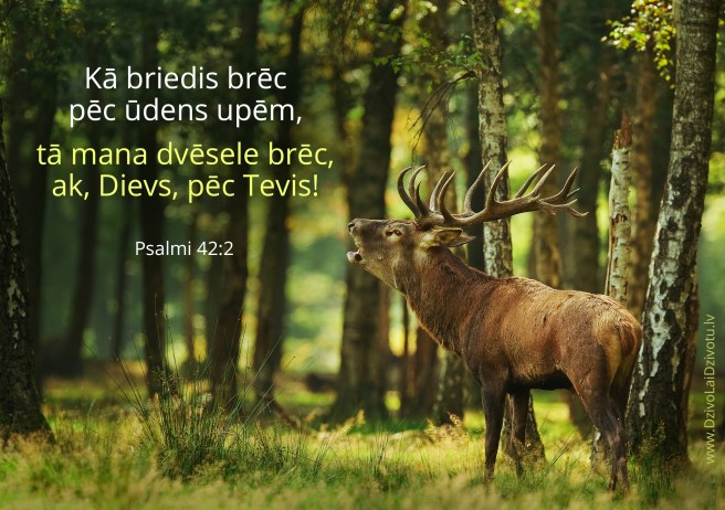 Kā briedis brēc pēc ūdens upēm, Psalmi