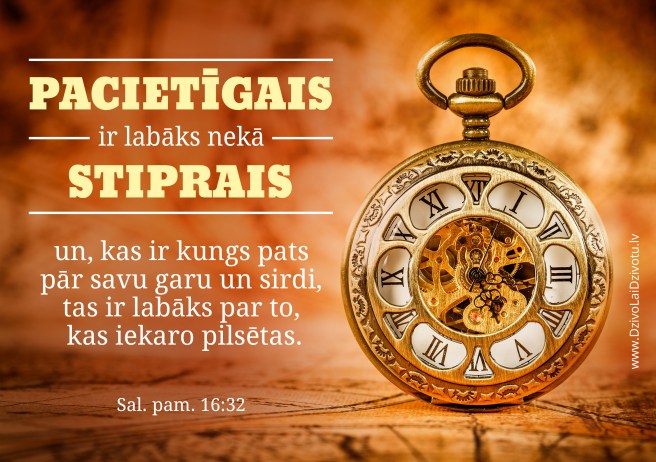 Bībeles panti, Salamana pamācības, pacietība